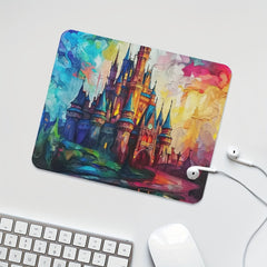 Colorful Castle Mouse Pad Anti Slip Rubber for Computer Desk Laptop