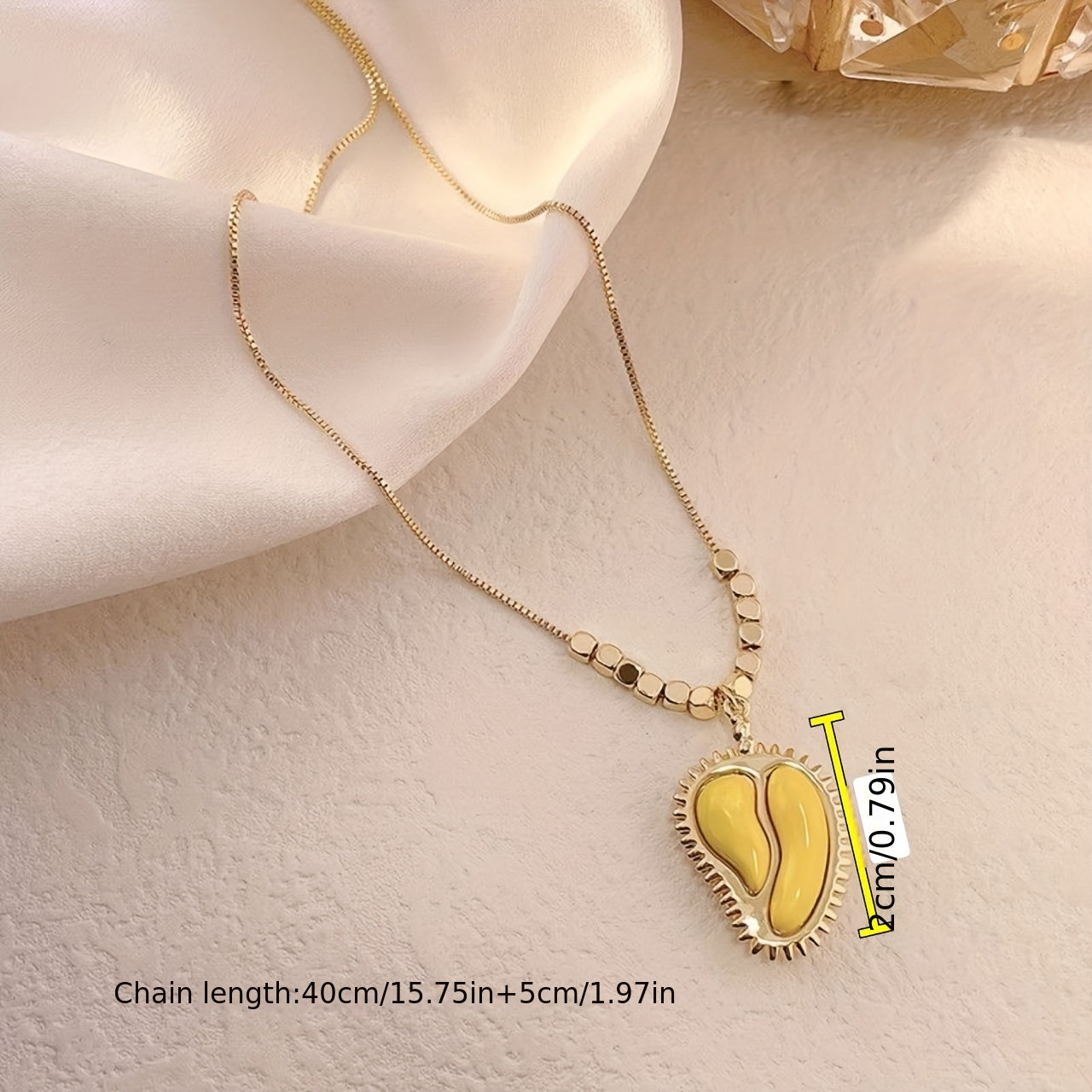 Durian Pendant Necklace Clavicle Chain For Girls