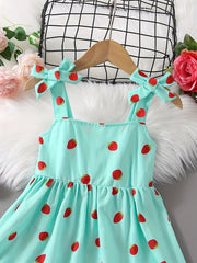 Toddler Girls Strawberry Graphic Cami Princess Dress