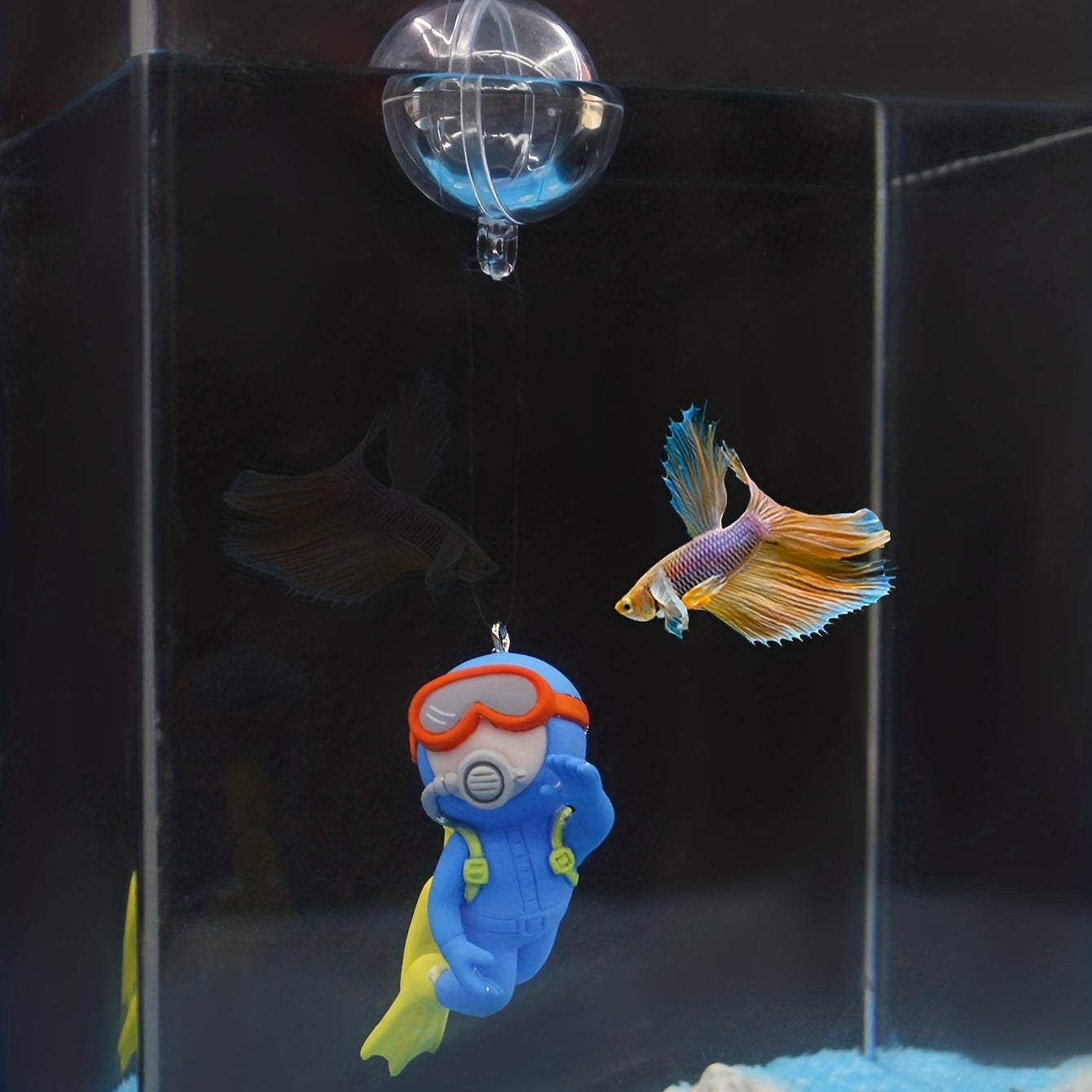 Aquarium Diver Fish Tank Landscaping Ornament