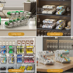 Telescopic Beverage Storage Box Automatic Filling Can Storage Rack