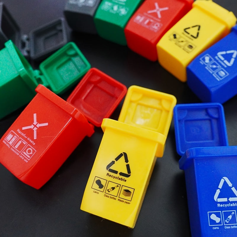 Mini Garbage Can Decorations - Trash and Car Set