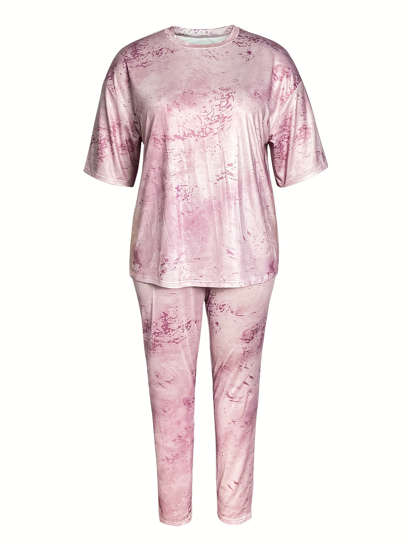Women's Plus Tie Dye Tee & Leggings Set