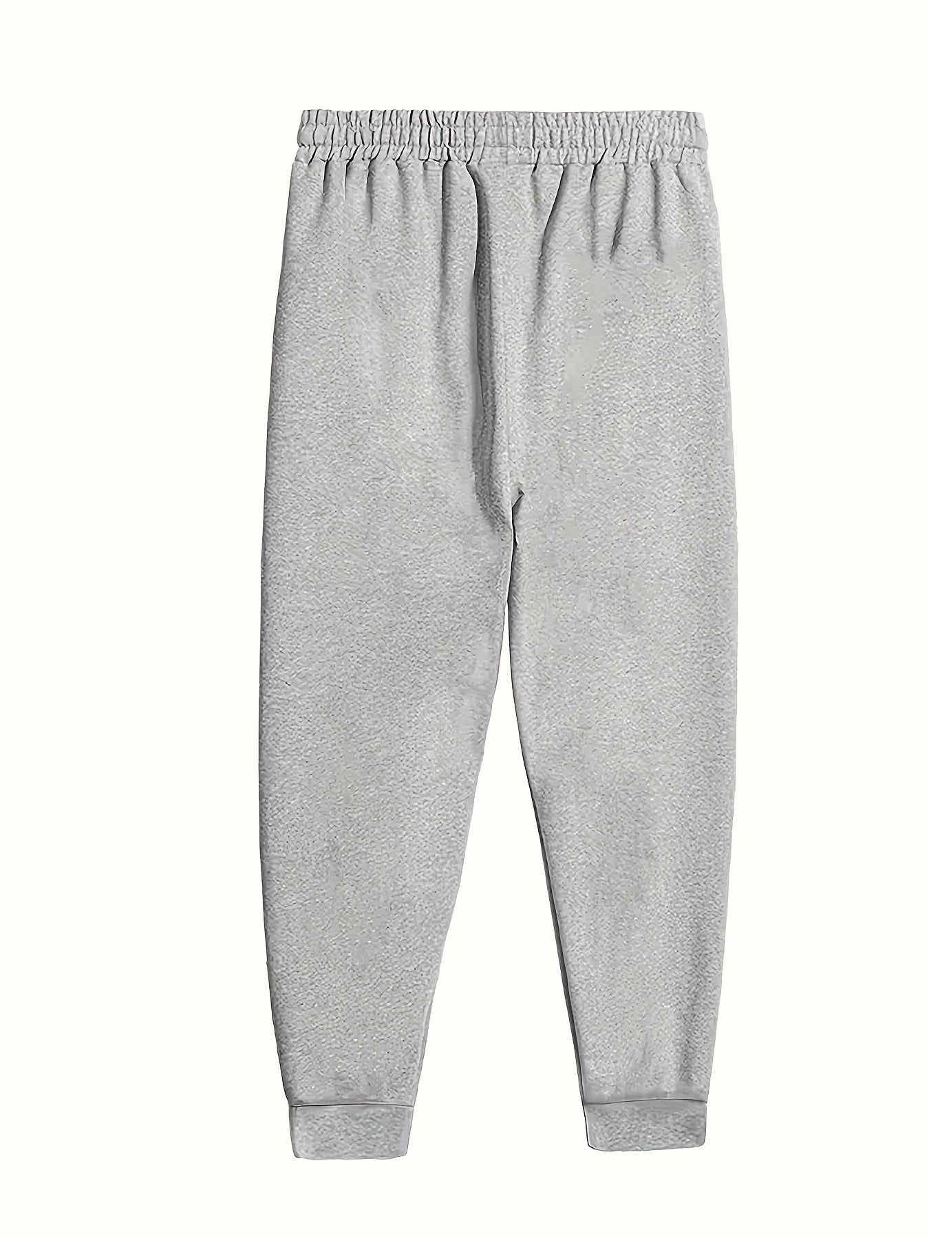 Cross Pattern Joggers Men's Casual Stretch Waist Drawstring Sports Pants