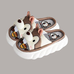 Men's Cartoon Dog Memory Foam Comfort Slipper