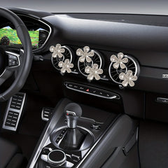 Rhinestone Petal Car Air Outlet Decoration