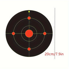 10pcs Stick & Splatter Self-Adhesive Targets 20-32 cm for Outdoor Training