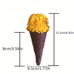 Ice Cream Straw Weaving Small Pet Toy for Bite Relief