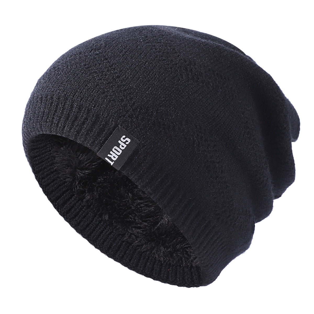 Men's Winter SPORT Plus Fleece Beanie Ear Protection Knitted Hat