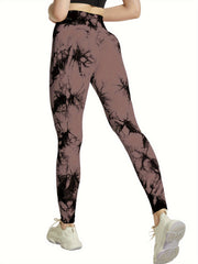 Tie Dye Women Seamless Leggings High Waist Fitness Yoga Pants