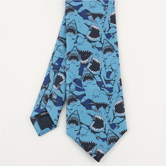 Multicolor Modern Novelty Print Tie For Men