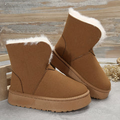 Women's Non slip Thickened Medium Tube Snow Boots