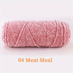 Velvet Yarn Soft And Skin Friendly Crocheting Knitting Hand Weaving DIY 200g