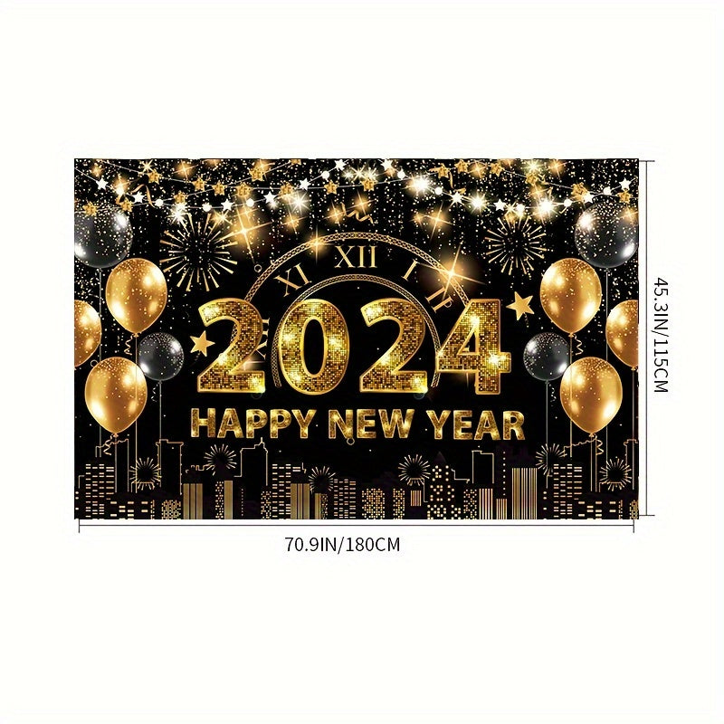 Year Backdrop Banner Cloth Background for Party Decorations