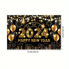 Year Backdrop Banner Cloth Background for Party Decorations