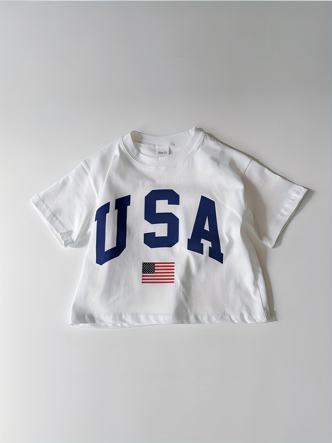 Baby Toddler Euro-American Short Sleeve T-shirt Top Summer Pullover