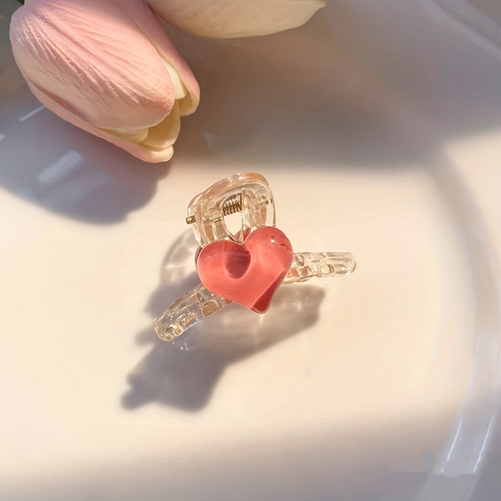 10pcs Heart Princess Claw Clip for Girls