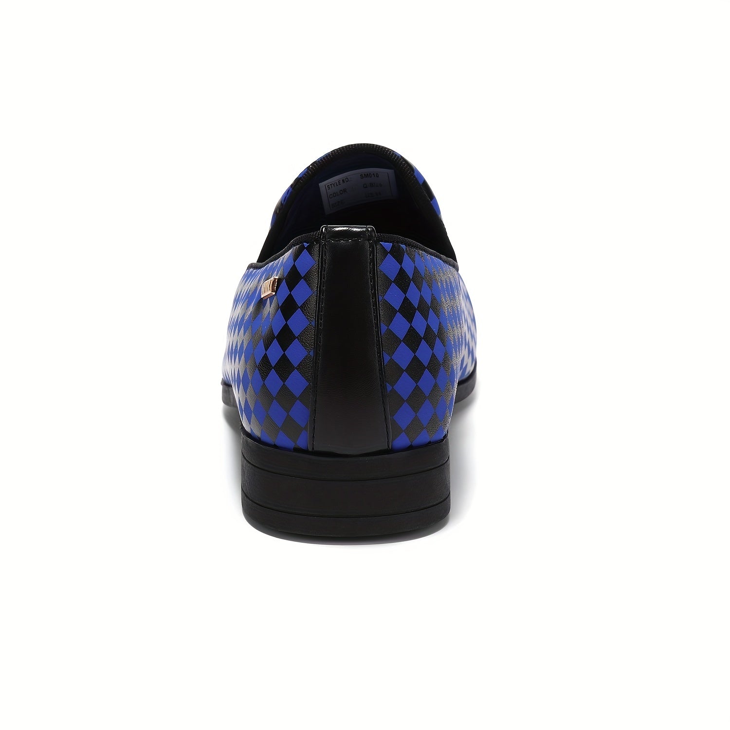 Men's Plaid Slip On Loafers Smart Casual Shoes