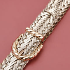 Girls Braided Belt Decorative Pants Dress Belt