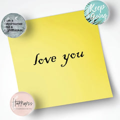 12pcs Small Fresh Inspirational Crystal Glass Refrigerator Sticker