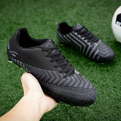 Men's Soccer Shoes Football Cleats Lightweight Lace Up Sneakers