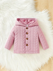 Baby Girls Hooded Coat Waterproof Jacket