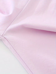 Girls Crop Leggings w/ Lace Bow Stretch Comfy Fit