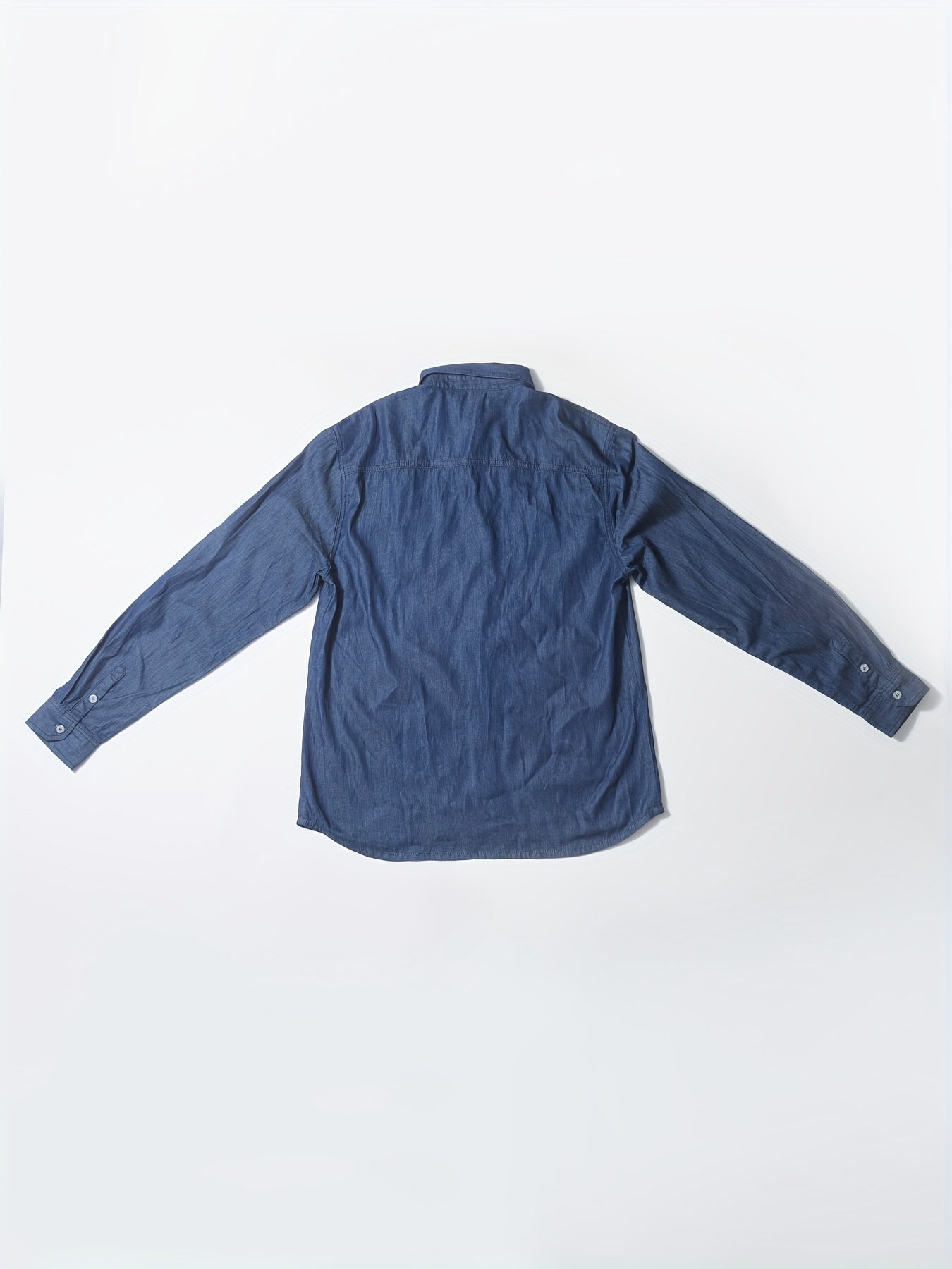 Men's Denim Shirt with Chest Pockets