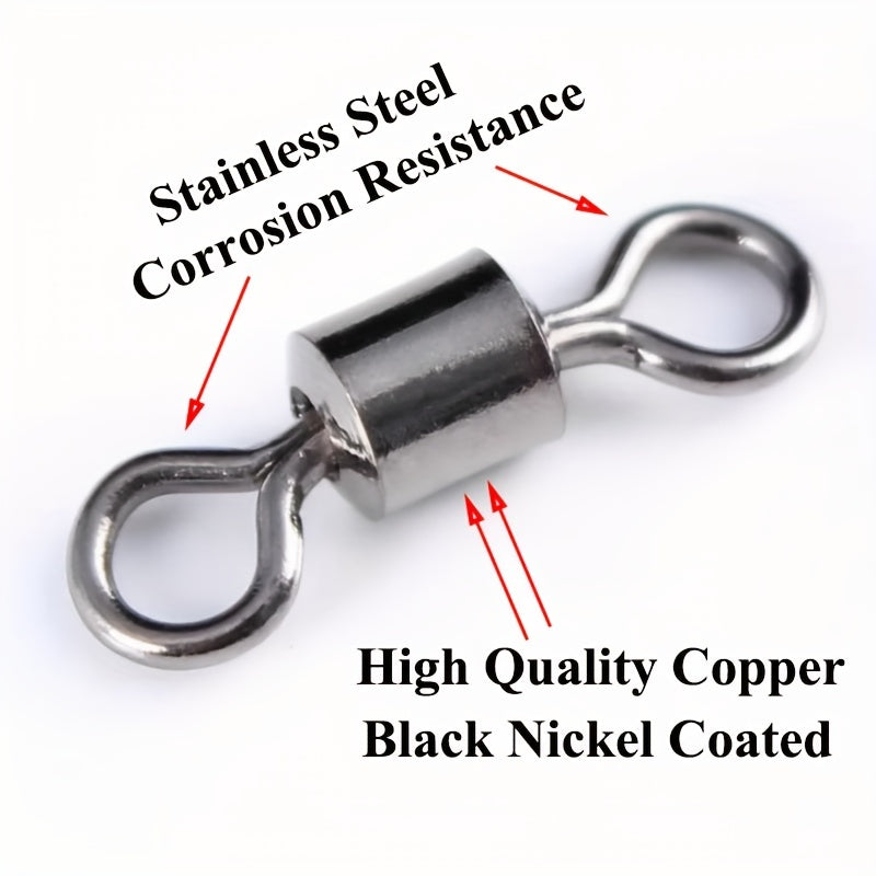25pcs Copper/Stainless Fishing Swivels Saltwater 19-297lb