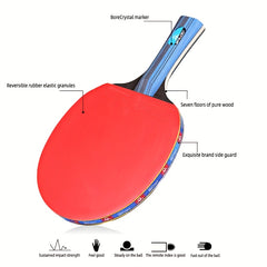 Double-Sided Anti Adhesive Training Racket Set For Beginner Table Tennis