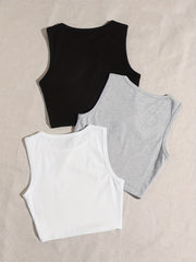 Coconut Tree Crop Tank Tops Y2K Sleeveless for Summer