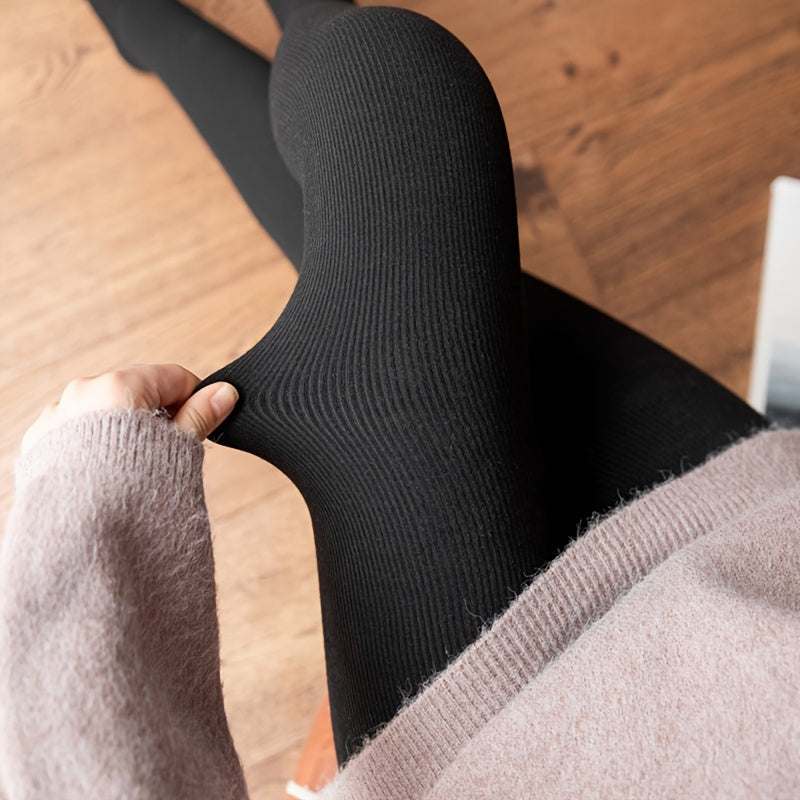 Plush Lined Tights High Waist Leggings Women's Stockings