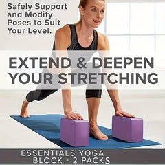 Non Slip Yoga Block for Fitness Stretching Pilates Meditation