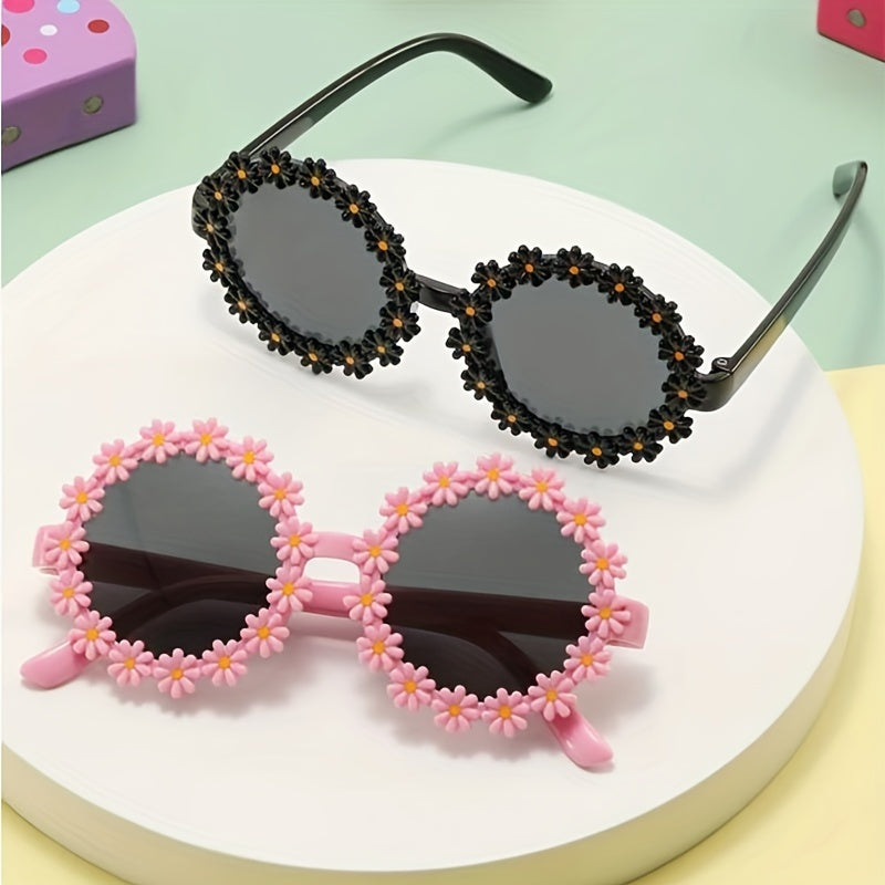 Y2K Daisy Frame Sunglasses UV Protection Girls Accessories