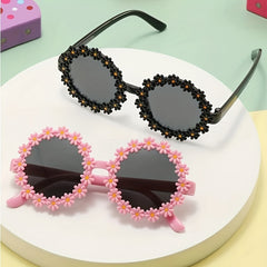 Y2K Daisy Frame Sunglasses UV Protection Girls Accessories