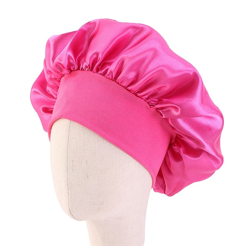 Baby Satin Bonnet Elastic Sleeping Cap for Boys and Girls