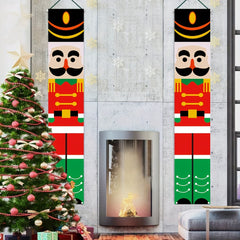 Nutcracker Christmas Decorations Porch Banner Soldier Model