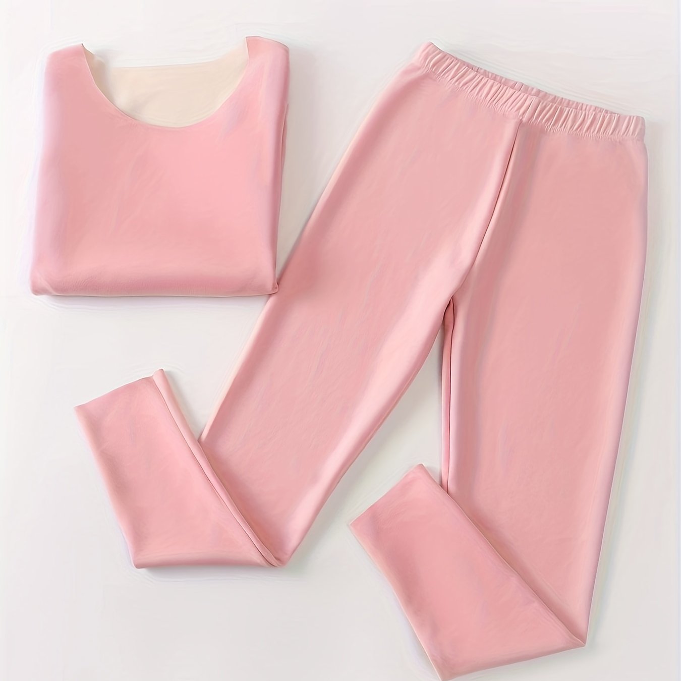 Women's Thermal Underwear Set Long Sleeve Crew Neck & Pants