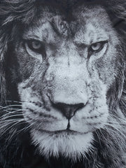 3D Lion Print T-Shirt for Men, Crew Neck Tee for Summer