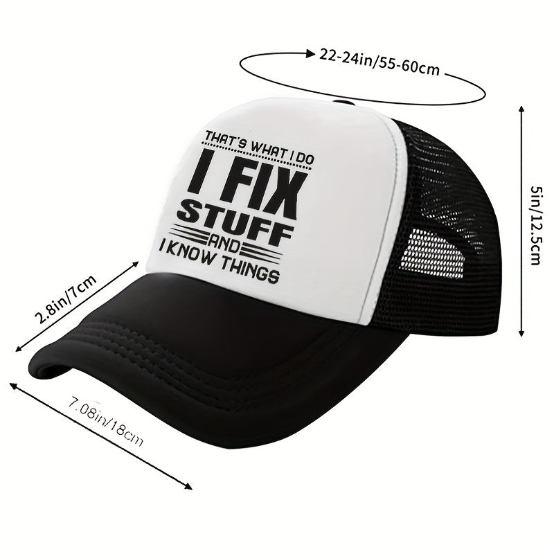 Men's Washed Sunshade Baseball Cap Adjustable Mesh Cap
