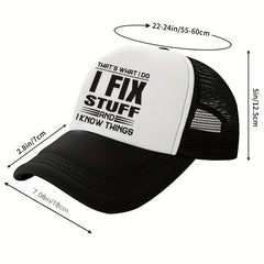 Men's Washed Sunshade Baseball Cap Adjustable Mesh Cap