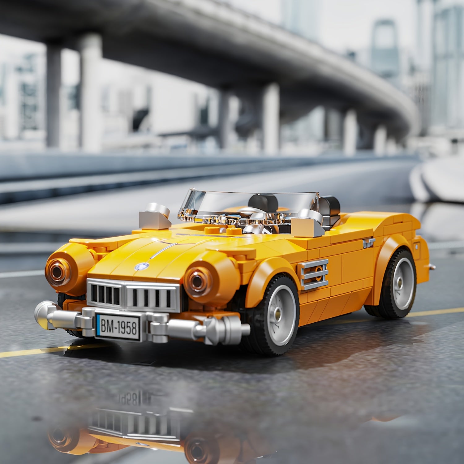 Kids Racing Model Puzzle Toy with Display Box Car Sports Car Racing Model Puzzle