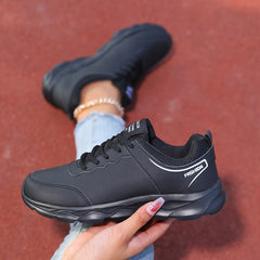 Women's Lightweight Lace-Up Casual Running Shoes Low Sports Sneakers