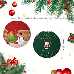 1pc Christmas Paper Lantern DIY Party Decoration Supplies Portable Lantern