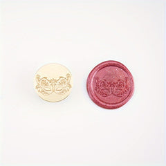 Brass Seal with Fairy Mask Pattern - Gift & Wine Packaging