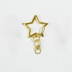 Pentagram Metal Keychain Pendant DIY Accessories Alloy Buckle
