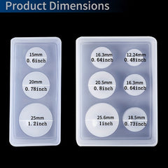 2PCS Silicone Ball Mold for Resin Epoxy DIY Crafts