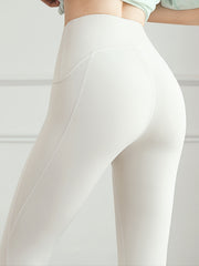 Solid Slimming Yoga Leggings High Waist Fitness Pants