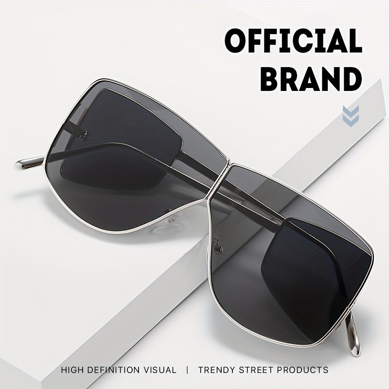 Steampunk Big Frame Four Lenses Sunglasses For Men