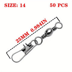 Metal Swivel Ring Buckle Fishing Line Connector